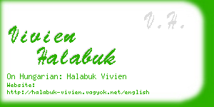 vivien halabuk business card